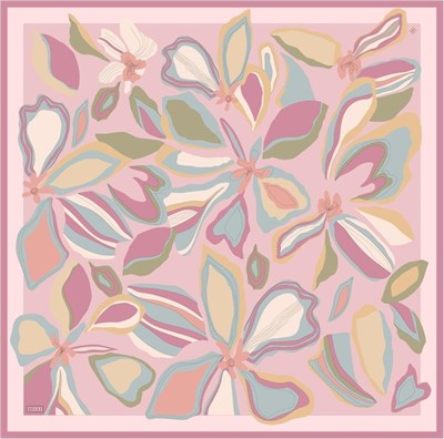 Belli İpek Eşarp - 4318-02 Pembe Twill