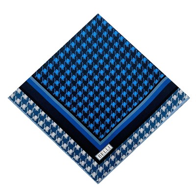 Belli Twill İpek Eşarp - 4000-31 Lacivert