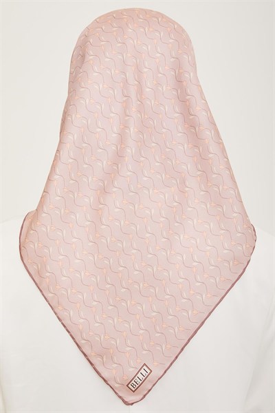 Belli İpek Eşarp - 4001-02 Pudra Twill