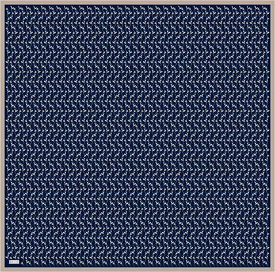 Belli Twill İpek Eşarp - 4001-80 Lacivert Vizon