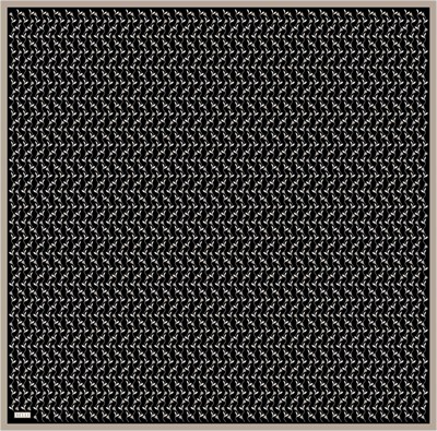 Belli Twill İpek Eşarp - 4001-81 Siyah Vizon