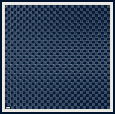 Belli Twill İpek Eşarp - 4003-84 Lacivert