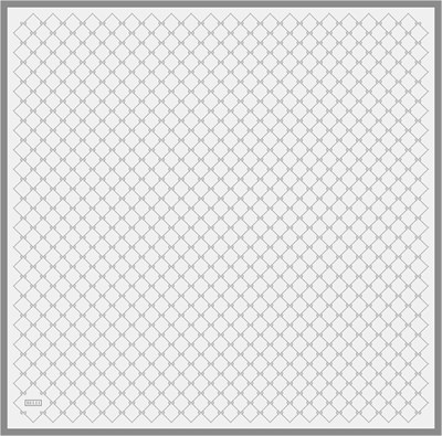 Belli Twill İpek Eşarp - 4006-04 Açık Gümüş