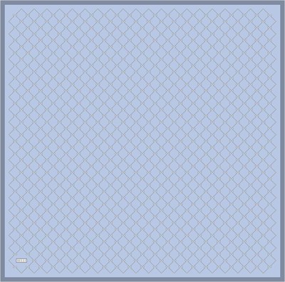 Belli Twill İpek Eşarp - 4006-32 Mavi
