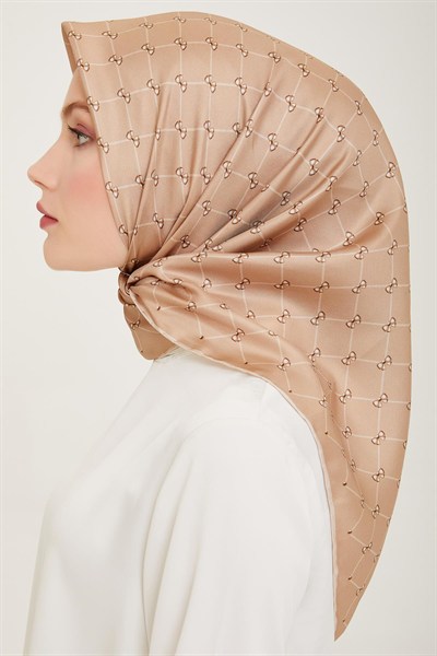 Belli İpek Eşarp - 4006-37 Gold Twill