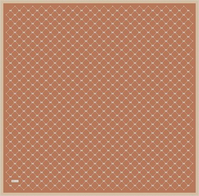 Belli Twill İpek Eşarp - 4006-54 Turuncu