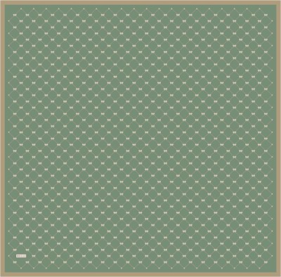 Belli Twill İpek Eşarp - 4006-55 Yeşil