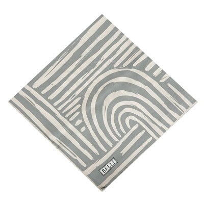 Belli Twill İpek Eşarp - 4010-02 Bej Gri