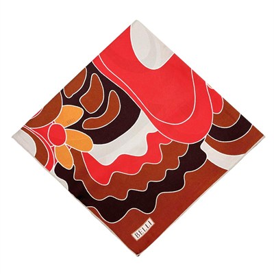 Belli Twill İpek Eşarp - 4032-07 Kırmızı