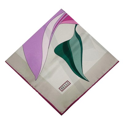 Belli Twill İpek Eşarp - 4035-84 Taş Lila