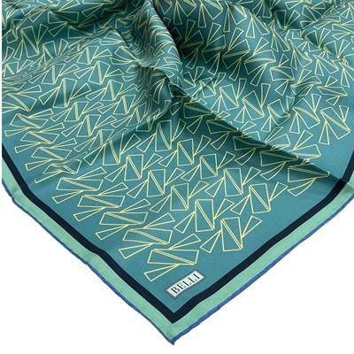 Belli Twill İpek Eşarp - 4060-33 Açık Yeşil