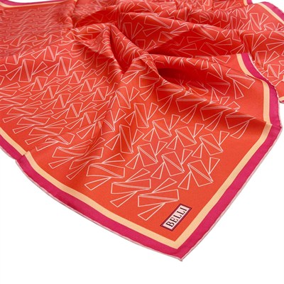 Belli Twill İpek Eşarp - 4060-80 Turuncu