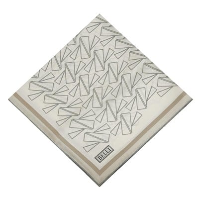 Belli Twill İpek Eşarp - 4060-86 Ekru