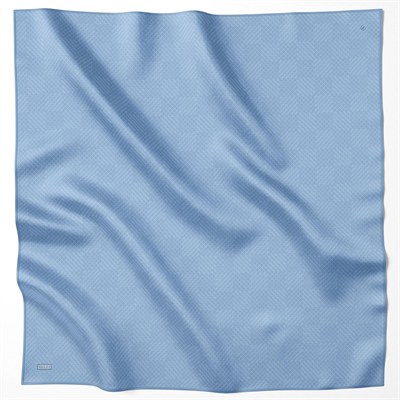 Belli Twill İpek Eşarp - 4104-54 Mavi