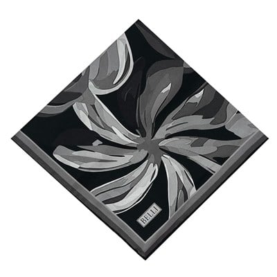 Belli Twill İpek Eşarp - 4107-85 Siyah Sura