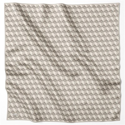 Belli Twill İpek Eşarp - 4112-01 Taş