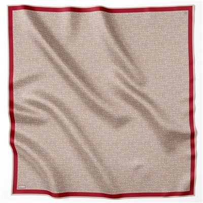 Belli Twill İpek Eşarp - 4128-35 Vizon