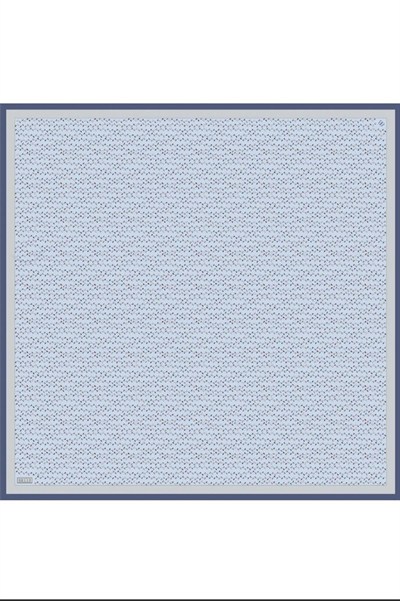 Belli Twill İpek Eşarp - 4128-54 Bebe Mavi
