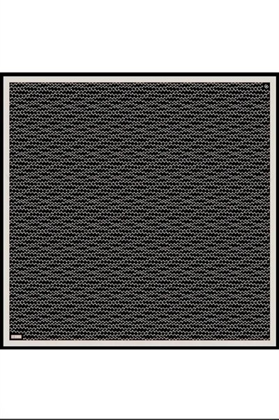 Belli Twill İpek Eşarp - 4128-85 Siyah