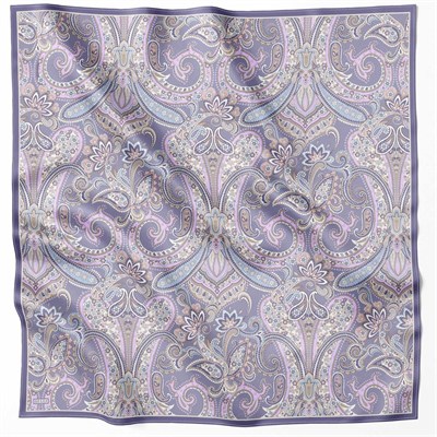 Belli Twill İpek Eşarp - 4202-35 Lila