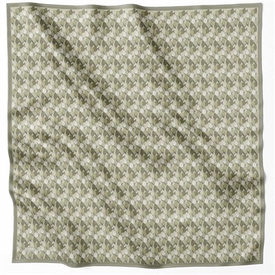 Belli Twill İpek Eşarp - 4204-85 Yeşil