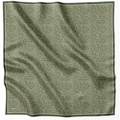 Belli Twill İpek Eşarp - 4208-06 Yeşil