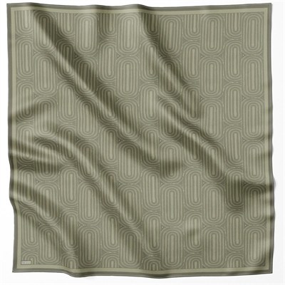 Belli İpek Eşarp - 4209-82 Haki Twill