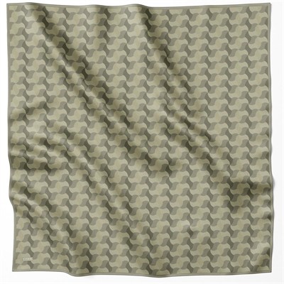 Belli İpek Eşarp - 4211-53 Haki Twill