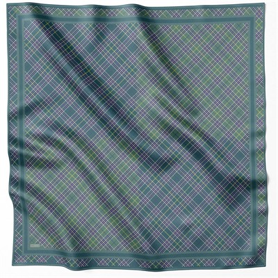 Belli Twill İpek Eşarp - 4218-50 Yeşil