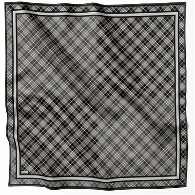 Belli İpek Eşarp - 4218-88 Siyah Füme Twill