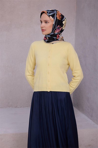Belli Twill İpek Eşarp - 4219-33 Siyah