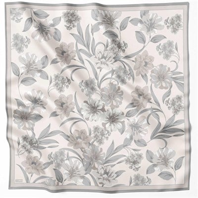 Belli Twill İpek Eşarp - 4219-59 Taş