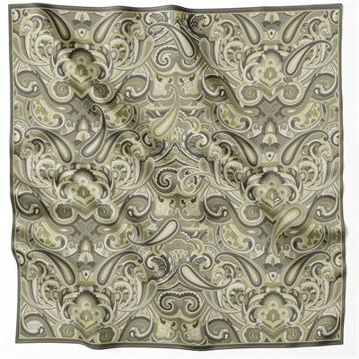 Belli Twill İpek Eşarp - 4222-87 Haki