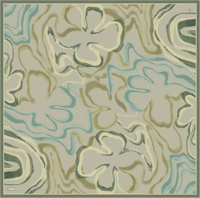 Belli İpek Eşarp - 4301-80 Haki Twill