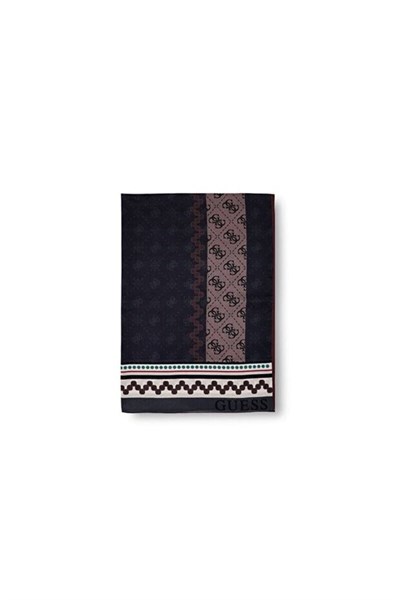 Guess Pamuk İpek Şal - 5731 - Morcivert Gri