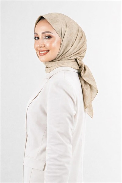 Harem Scarf Viskon Eşarp - Gold Derin - Koyu Bej