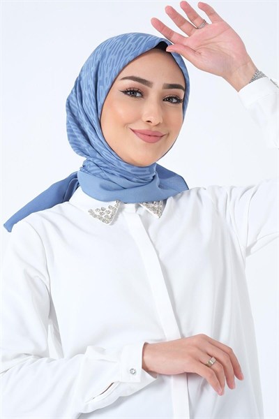 Harem Scarf Viskon Eşarp - İdil - Mavi