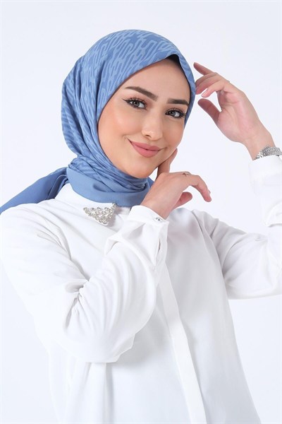 Harem Scarf Viskon Eşarp - İdil - Mavi