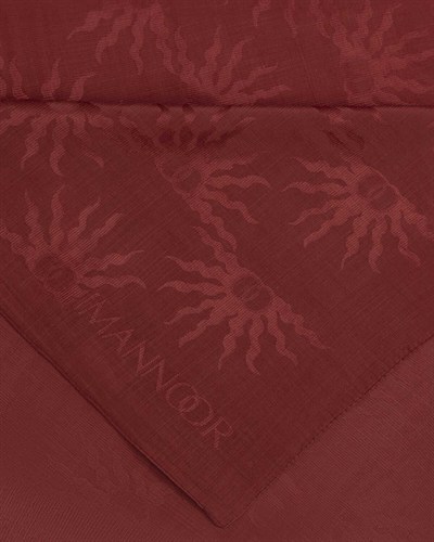 Imannoor Floş Pamuk Şal - Güneş Doğarken Shiny - Bordo