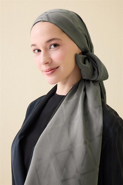 Imannoor Floş Viskon Şal - İman I Baklava - Antrasit