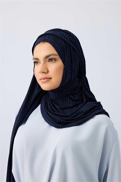 Imannoor Supreme Şal - Duble I - Lacivert