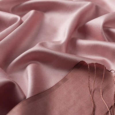 İpekevi Çift Taraflı İpek Şal - Pastel Pembe