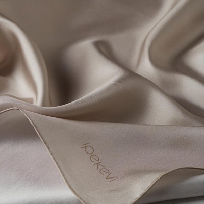 İpekevi Düz Twill İpek Eşarp - Açık Taş