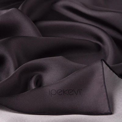 İpekevi Düz Twill İpek Eşarp - Füme