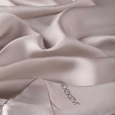 İpekevi Düz Twill İpek Eşarp - Gümüş