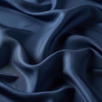 İpekevi Düz Twill İpek Eşarp - Koyu Mavi