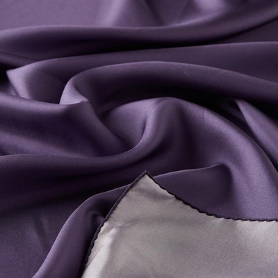 İpekevi Düz Twill İpek Eşarp - Mor Menekşe