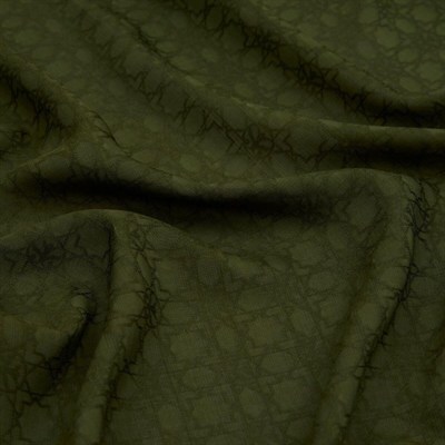 İpekevi Monogram Eşarp - Haki Yeşil