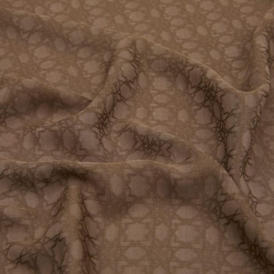 İpekevi Monogram Eşarp - Koyu Vizon