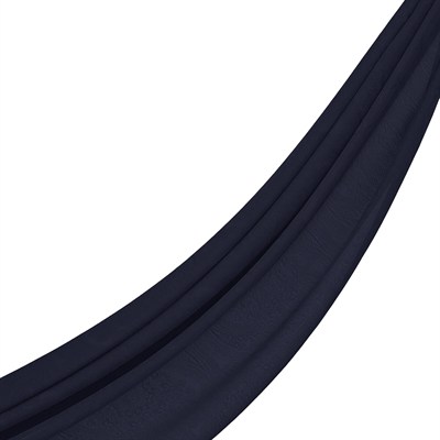 İpekevi Monogram Şal - Gökgülü Desenli - Lacivert